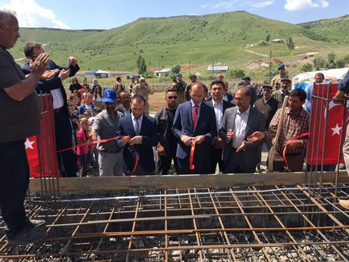 İlçemize Bağlı Çelikli Mahallesinde Cami İnşaatı Temel Atma Töreni Yapıldı